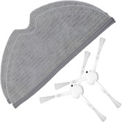 Resim Xiaomi Uyumlu Mijia 2C Robot Süpürge Yan Fırça Mop Bezi 2 Li Pake (550936009) 