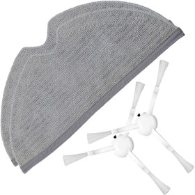 Resim Xiaomi Uyumlu Mijia 2C Robot Süpürge Yan Fırça Mop Bezi 2 Li Pake (550936009) 