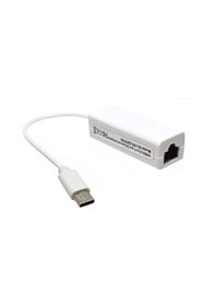 Resim Type-c Usb Rj45 Ethernet 10/100 Çevirici Adaptör Win10/mac/linux 