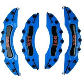 Resim Mavi Gtı Kırmızı 4'lü Kaliper Seti Yapıştırma Logolu 