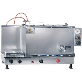 Resim 4 Gözlü İnoks Çay Kazanı Sadece Elektrikli İnoks Çay Semaveri Ets 