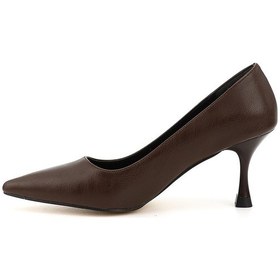 Resim Gönderi(R) Gönderi R Kahverengi Sivri Burun Kadeh Ökçe Stiletto Kahverengi 