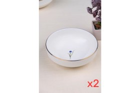 Resim Tabak Evi Porselen Natura Iris Altın Yaldız Kase 13,50CM 2 Li 