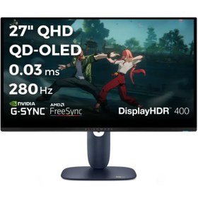 Resim Dell Alienware AW2725D 27 2560x1440 QHD 280Hz 0.03 ms HDMI DP Type-C True Black 400 QD-OLED Monitör 