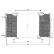 Resim Oris-Cto507016 Klima Köndenseri Avensis 00-03 610X307X16 Oto.-Mek 515167711 