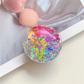 Resim GongtuShop Gökkuşağı Çiçeği Stili Sevimli Yaz Meyve Yumuşak Telefon Tutucu Standı Çiçek Avokado Limon Glitter iPhone Için Mobil Kavrama 11 Xr 7 8 Halka Tutucu Kawaii Kız (Yurt Dışından) 