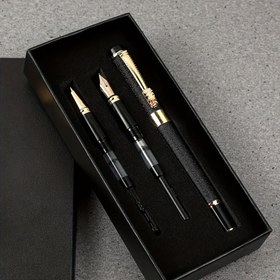Resim 3 Adet İridyum Uçlu Metal Dolma Kalem (0.38mm/0.5mm/1.0mm) - Yazma & Çizim İçin İdeal, Mükemmel Tatil Hediyesi 