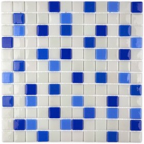Resim MozaiKristaL Havuz Ve Tüm Yüzeyler Için 25x25mm. 31,5x31,5cm. Fileli Cam Mozaik ( 1m2 Fiyatıdır) 