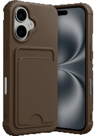 Resim Genel Markalar Apple Iphone 17 Kelvin Kartvizitli Silikon - Kahverengi-(5796) 