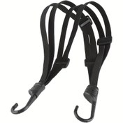 Resim 62.99cm Elastik BSDDP Siyah Fileli Motosiklet Kaskı İpi 2 Kanca ile, Güvenli Depolama, Geri Çekilebilir, Dayanıklı, Motosiklet Aksesuarları için 