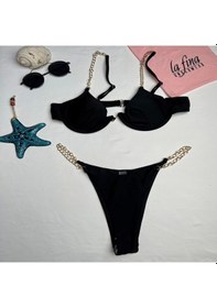 Resim Serafina Siyah Bikini Set Siyah 