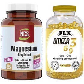 Resim Ncs Zma Magnesium Bisglisinat 180 Tablet & Flx Omega 3-6-9 90 Tablet 