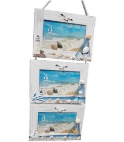 Resim Ahşap Marin 3'Lü Çerçeve (518392394) 