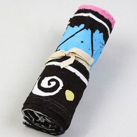 Resim Plaj Havlusu Ethnic Pembe 80x150 cm 