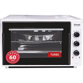 Resim İtimat 8060 Köşeli 60 L Beyaz Mini Fırın 