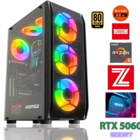 Resim Zeiron GTA-VI X7 Ryzen 5 8400F DDR5 32GB 5600MHZ Ram 1TB M.2 Nvme SSD 8GB GDDR7 RTX5060 Ekran Kartı Premium Masaüstü Bilgisayar 