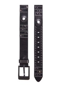 Resim Cipo & Baxx Cg162 Hakiki Deri Metal İşlemeli Kemer 001 