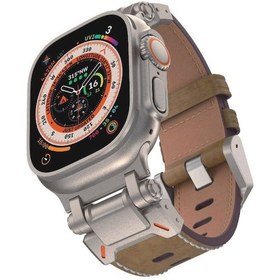 Resim Watch 44mm Clo Krd-114 Metal Başlıklı Suni Deri Kordon-taba 