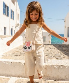 Resim Mini Melissa Dreamy Unicorn Bej Kız Çocuk Çantası | Melflex® Vegan | İkonik Kokulu 