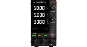 Resim Smartgift 0-60V/5A Ayarlanabilir Dc Güç Kaynağı Voltaj Regülatörü Şarj Fonksiyonlu Model (Siyah) 