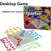 Resim Çocuklar için Eğitici Oyuncak, Yenilikçi Puzzle Bloklar Oyunu, Uzamsal Düşünme Yarışması Oyunu, Masaüstü Beyin Egzersiz Meydan Okuması, Ebeveyn-Çocuk Etkileşimli Oyuncak, Dört Oyunculu İç Mekan Masaüstü Oyunu, Rastgele Aksesuar Rengi 