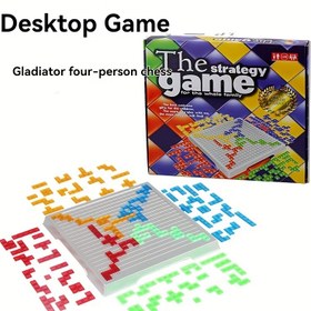 Resim Çocuklar için Eğitici Oyuncak, Yenilikçi Puzzle Bloklar Oyunu, Uzamsal Düşünme Yarışması Oyunu, Masaüstü Beyin Egzersiz Meydan Okuması, Ebeveyn-Çocuk Etkileşimli Oyuncak, Dört Oyunculu İç Mekan Masaüstü Oyunu, Rastgele Aksesuar Rengi 