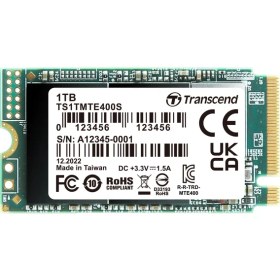 Resim Transcend Ts1Tmte400S 1TB 2.000-1.700MB PCIe NVMe M.2 SSD 
