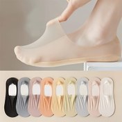 Resim 5/10 Çift Yaz İnce Görünmez Çorap, Kaymaz, Görünmez Ayak, Polyester %95 + Spandex %5, 210g/m², Düz Renk, Örgü Kumaş, Elde Yıkama veya Profesyonel Kuru Temizleme 