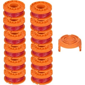 Resim Seeppitous Worx Biçme Makineleri, Çim Biçme Makinesi Yedek Hatları (12 Satır + 1 Kapak) ile Uyumlu Çizgi Makaraları, Edger Hattı Makaraları (Yurt Dışından) 