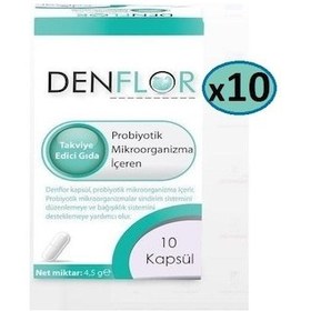 Resim Denflor Probiyotik 10 Kapsül - 10'lu Paket 