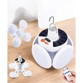 Resim Zero Land Ds-Derin Katlanabilir Taşınabilir Kamp Lambası Işıldak Beyaz Işık Güneş Enerjili Solar Aydınlatma 