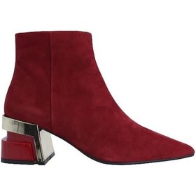 Resim Poletto Hakiki Deri Kırmızı Bot Topuklu 8972 17 V3-2387 Kırmızı 