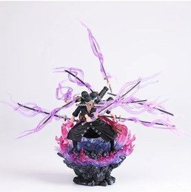 Resim Cloud011 1 Adet One Piece Zoro Nine Blade Rope 25cm Dinamik Aksiyon Figürü Detaylı Anime Tasarım 