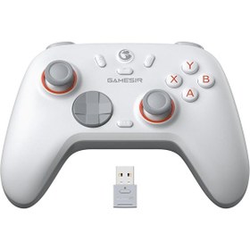 Resim GameSir Nova 2 Lite Hall Effect 2.4G Nintendo Switch Windows PC Beyaz Oyun Konsolu 