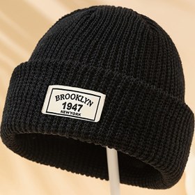 Resim Erkekler ve Kadınlar İçin 1 Adet BROOKLYN Örme Şapka, Dış Mekan Sıcak Bisiklet Bere, Yüksek Esneklik Kulak Koruma Yumuşak Kayak Bere 