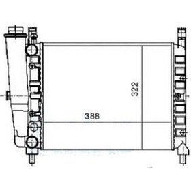 Resim Mga-80105 - Su Radyatoru Mekanik Fıat : Uno 60-- 55 11sl 38 