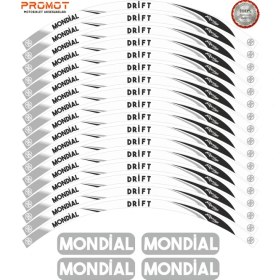 Resim Rebon Moto Design Motosiklet Jant Şeridi Mondial Drift 6 