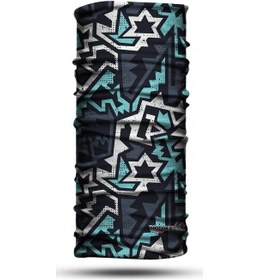 Resim Motosıklet Bandana-boyunluk Crt-207 Siyah - Yeşil 