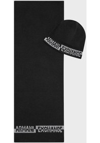 Resim Armani Exchange Erkek Atkı Takım 954651 Cc313 00020 Siyah 