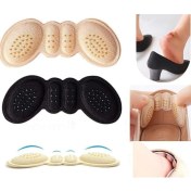 Resim Storemax Neystore 2 Çift Topuk Arkası Vurma Engelleyici Yumuşak Pamuk Ped (1 Çift Krem+ 1 Çift Siyah) 