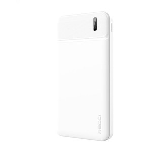 Resim Recci RPB-N16C Ultra İnce Hızlı Şarj Özellikli Led Işık Göstergeli Powerbank 10000mAh - Beyaz 