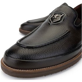 Resim Tamer Tanca Erkek Hakiki Deri Kahverengi Loafer Ayakkabı 374 Tnc-03 Erk Ayk Sk24-25 Kahve Fltr Kahverengi 