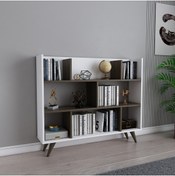Resim EVDEKİMODA Efes Kitaplık (beyaz-ceviz) 