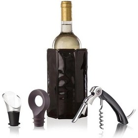 Resim Vacu Vin Klasik Şarap Seti 4 Parça - Kutulu Çok Renkli 