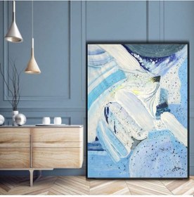 Resim Yağlı Boya Tablo %100 El Yapımı 88cmx113cm Soyut Dokulu 