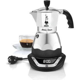 Resim Bialetti Moka Timer Elektrikli Moka Pot Espresso Makinesi, 0.5 Litre 