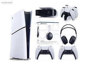 Resim Sony Playstation 5 Slim+2.Kol+3d Kulaklık+Şarj İstasyonu+Kamera 