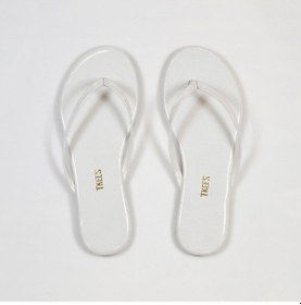 Resim Kadın Parıltılı Beyaz Parmak Arası Terlik Parıltılı Beyaz 