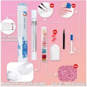 Resim Huacan 5d Dıy Elmas Boyama Soyut Çiçek Tam Kare Yuvarlak Resim Rhinestones Elmas Mozaik Mandala Ev Dekor Full Square 20 30 Cm 20 30 Cm 