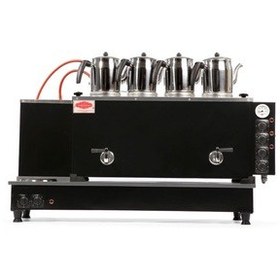 Resim 4 Demlikli Siyah Boyalı Çay Kazanı Sadece Elektrikli Pleytli A++ 